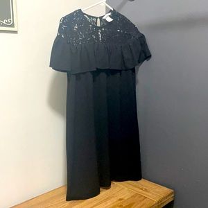 H&M black dress with lace size 6